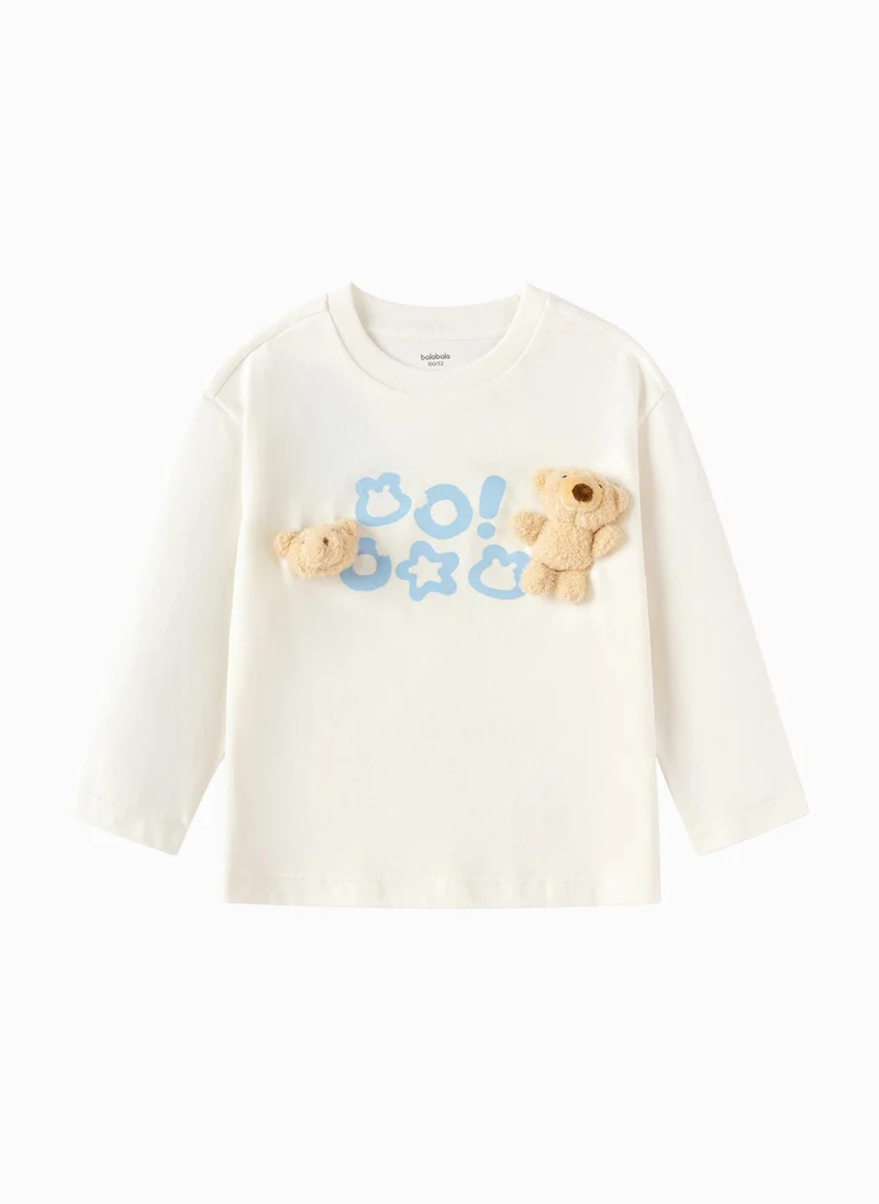 Toddler Unisex Round v-neck long-sleeved T-shirt
